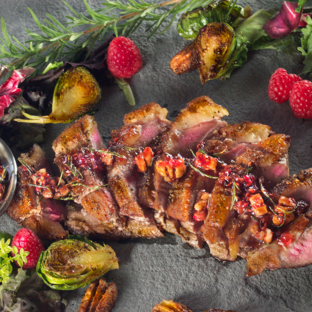 Seared Rare Duck Breast