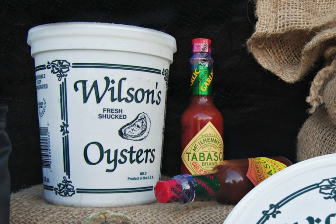 Wilson's Oysters in Houma, LA carries flash-frozen oysters on the half shell. (Photo credit: Internet archive)