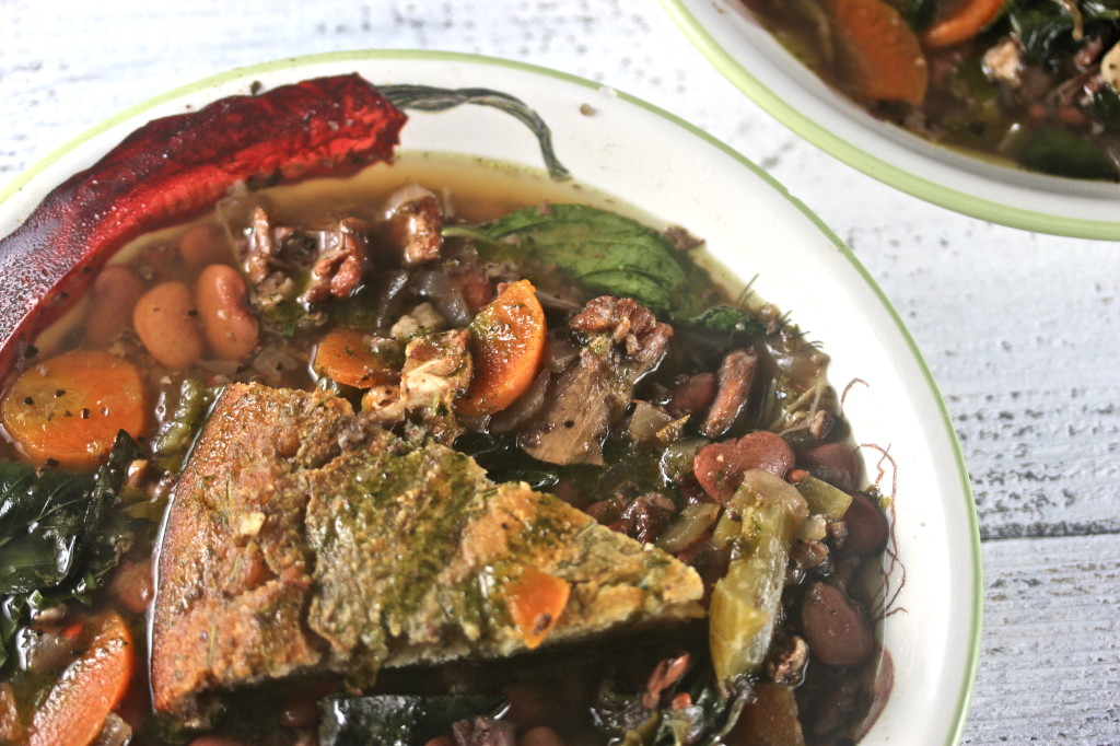 Speckled Butter Bean, Okra, Lamb Soup delivers on Southern flavor.