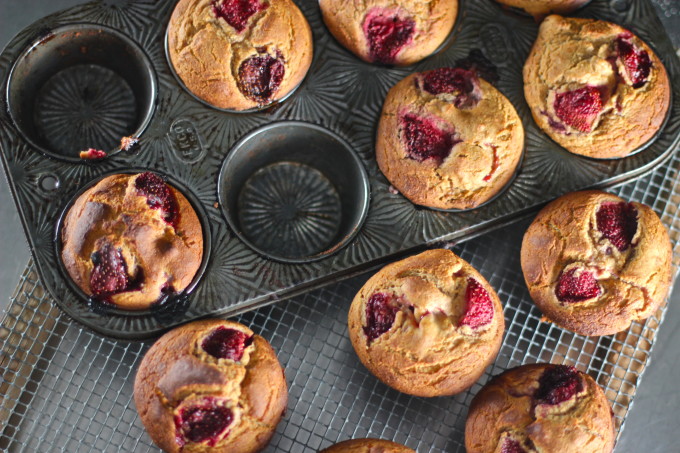 Strawberry Muffins are a classic Cajun recipe dessert.