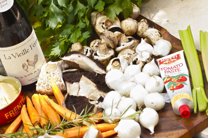 Coq au Vin ingredients