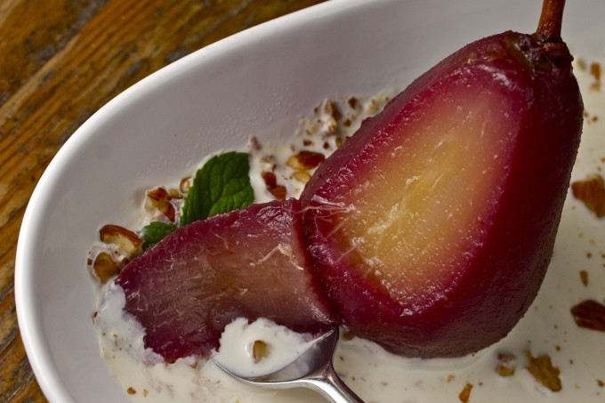 Bite of pear: Poached pears are one of my favorite Cajun recipes in my Cajun cooking collection of recipes. Bite of pear: Poached pears are one of my favorite Cajun recipes in my Cajun cooking collection of recipes.