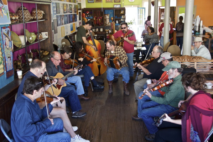 On Saturday mornings in downtown Breaux Bridge you can find French music being played.