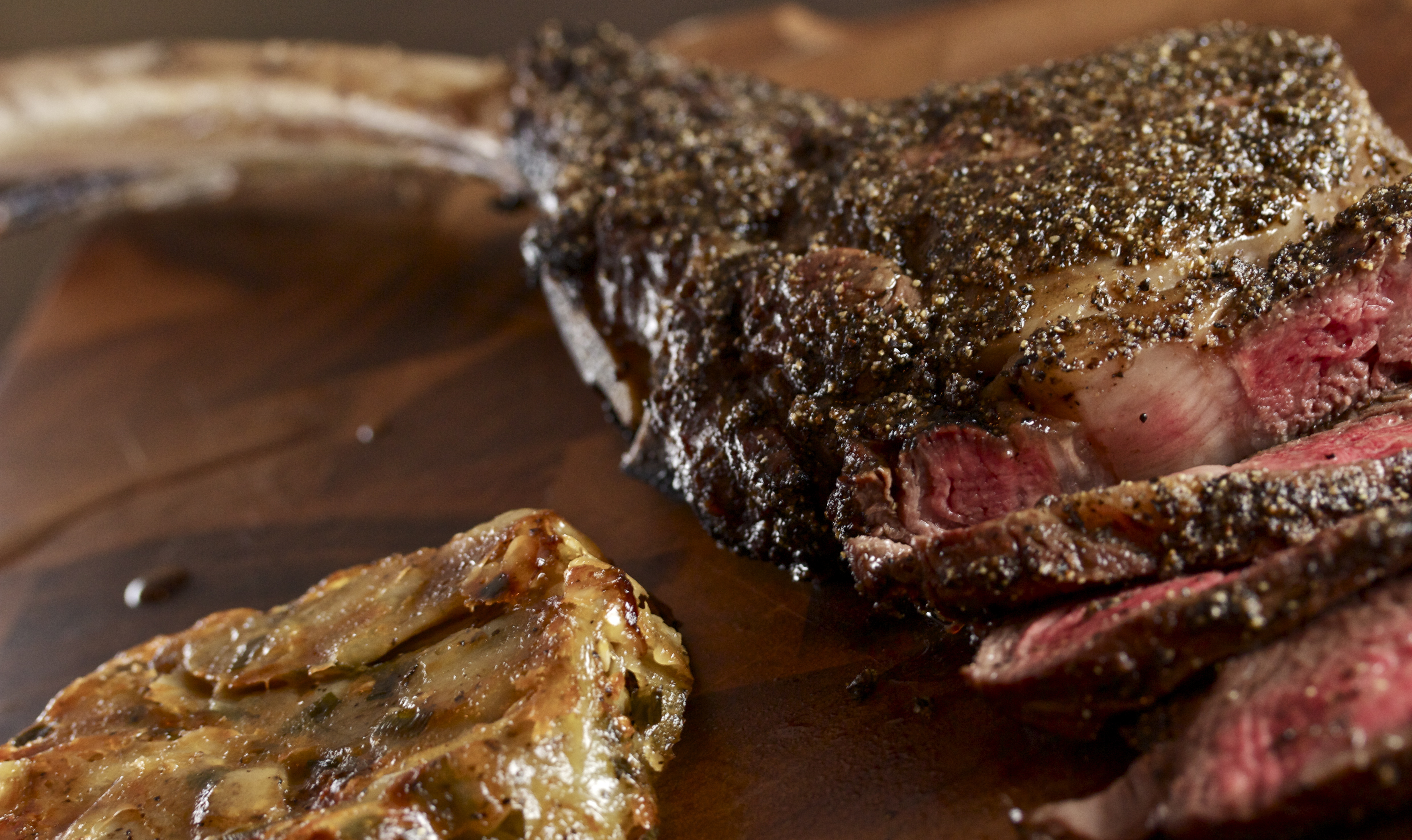 tomahawk steak.