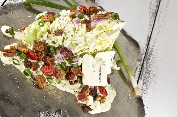 Iceberg wedge with pecans and bacon make this a Cajun recipe for salad perfection.