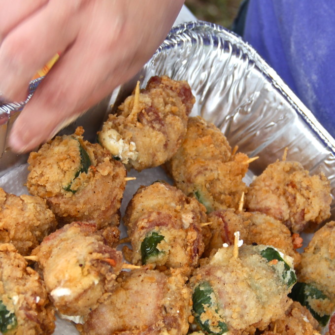 Bacon-Wrapped Rabbit Poppers -- a Cajun recipe for your next backyard party.