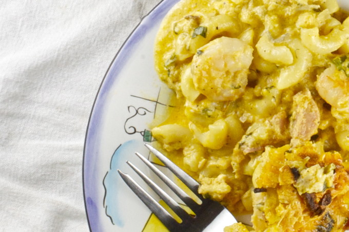 Oozing with creamy cheese goodness, this Seafood Mac and Cheese casserole ups the ante.