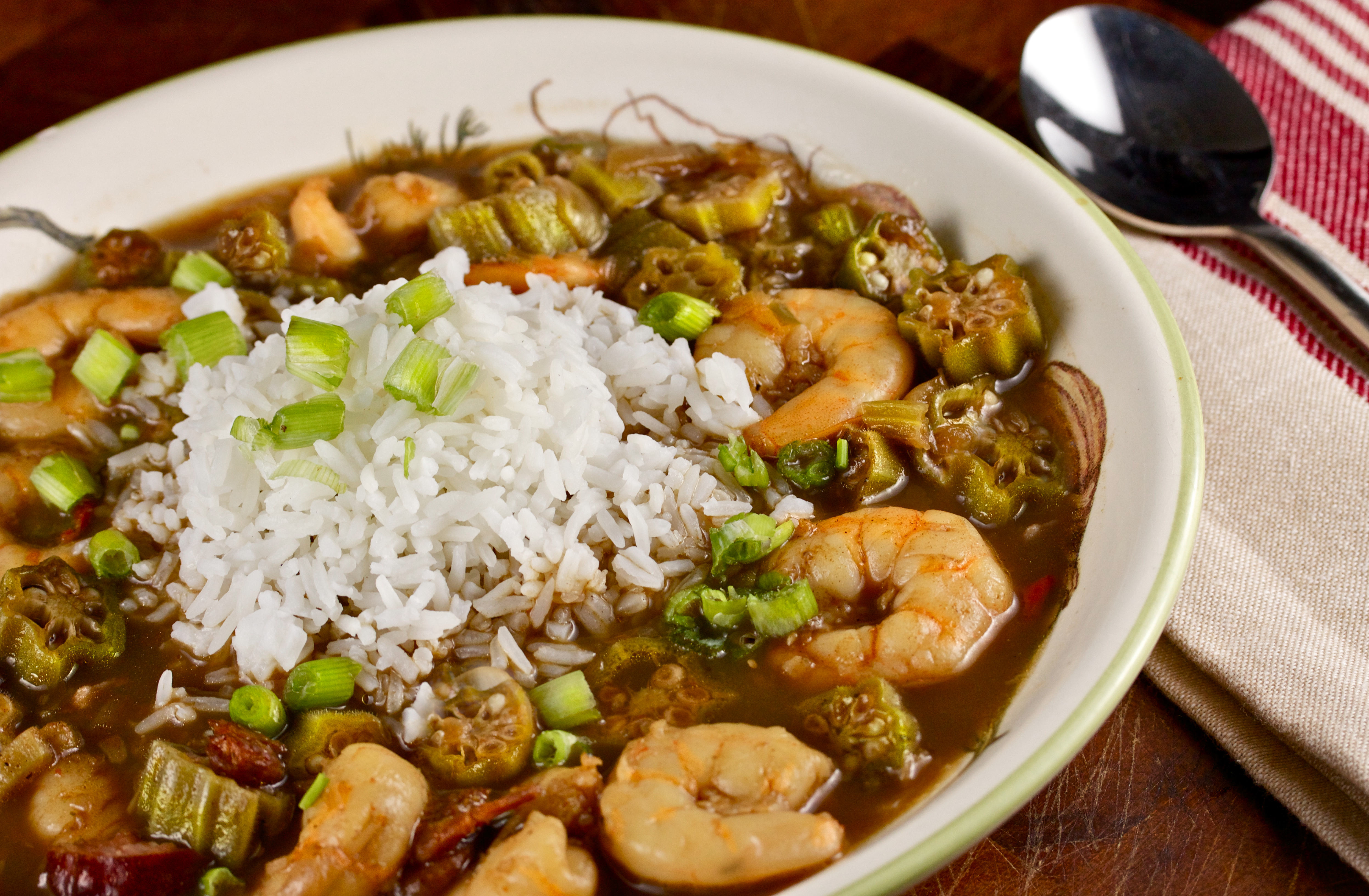 Shrimp And Okra Gumbo Is Dark And Rich With A Bold Spice Profile