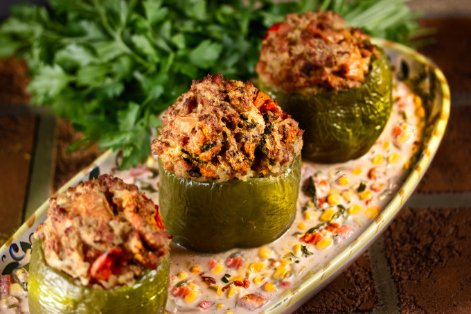 Chicken-Stuffed Bell Peppers is a new Cajun recipe classic.