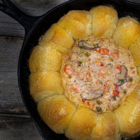 Hot rolls and creamy dip--a tasty combination.  (All photos credit: George Graham)
