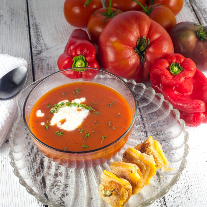 Fresh ingredients are key for this Cajun recipe for tomato soup.
