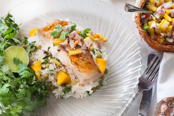 My Grouper with Mango Salsa features fish freshly caught from Gulf waters. (All photos credit: George Graham)
