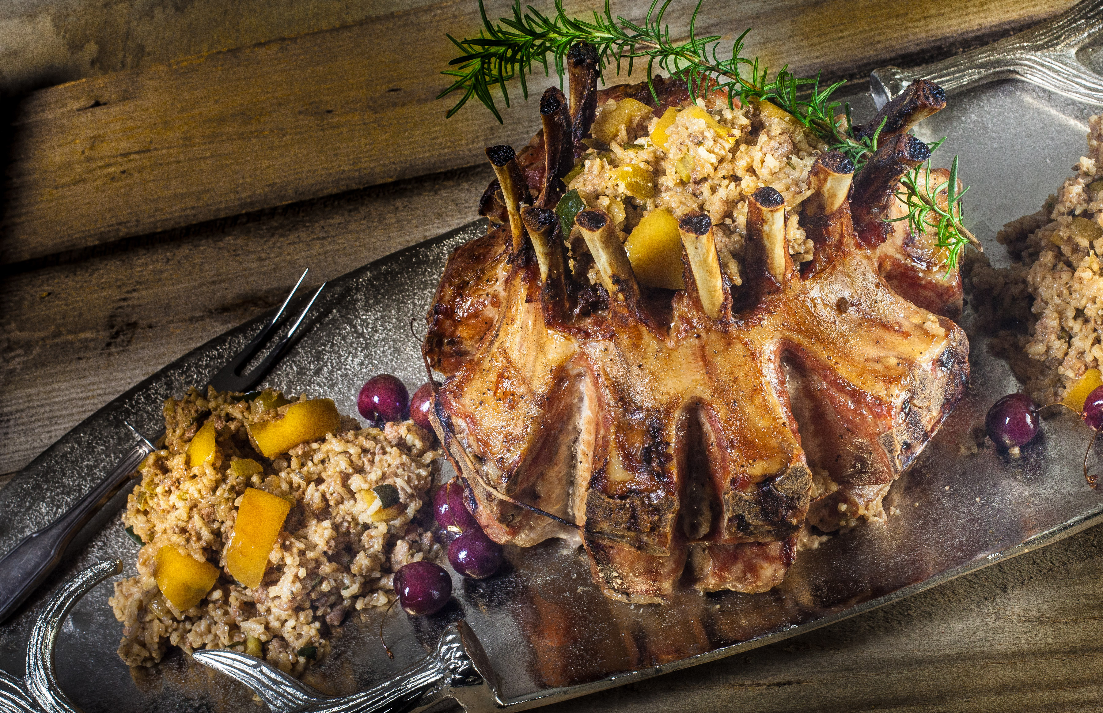Crown Roast of Pork is a delicious holiday dinner idea.