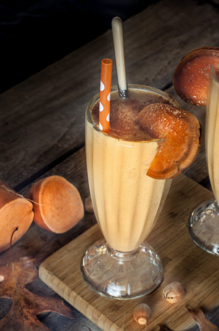 Sweet Potato Sahke closeup Shake it up with a Sweet Potato Shake!