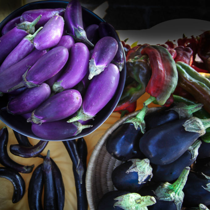 Fried Eggplant with Crawfish Étouffée ingredients The variety and versatility of eggplant is never-ending and are perfect for a Fried Eggplant with Crawfish Étouffée recipe.