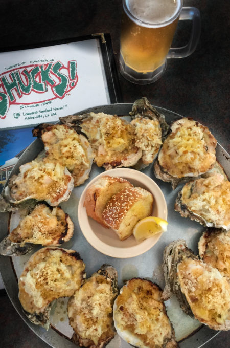 The Oysters Supreme at Shucks in Abbeville are heaven on a half shell. Try this Cajun recipe.