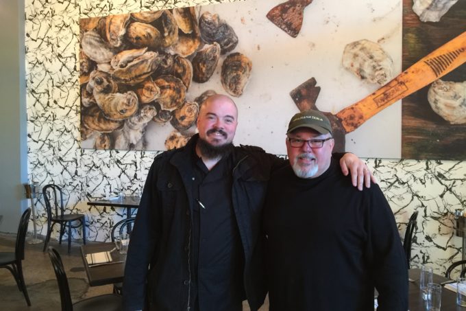 Chef Isaac Toups and George Graham With Chef Isaac Toups in his New Orleans restaurant.