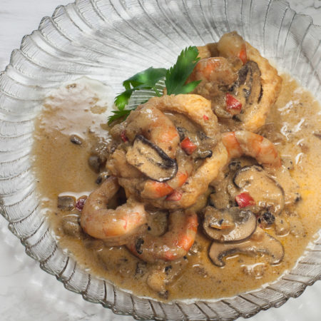 Stacked with flavor, this dish is a contrast of texture and taste. (All photos credit: George Graham)