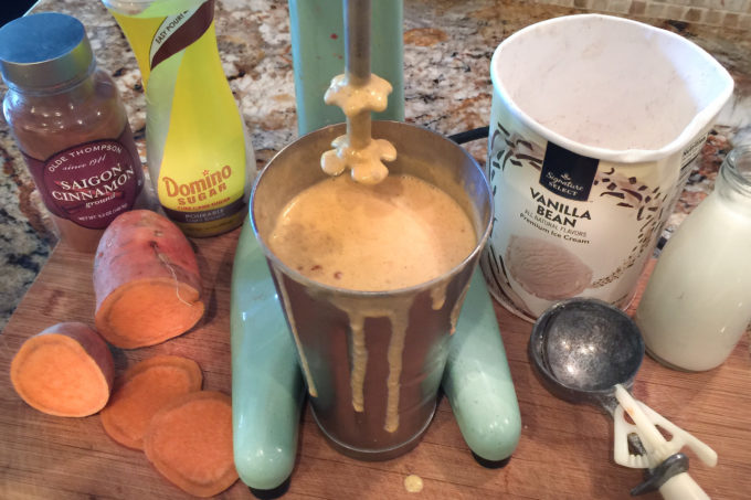Sweet Potato Shake ingredients The flavors of fall all mixed up.