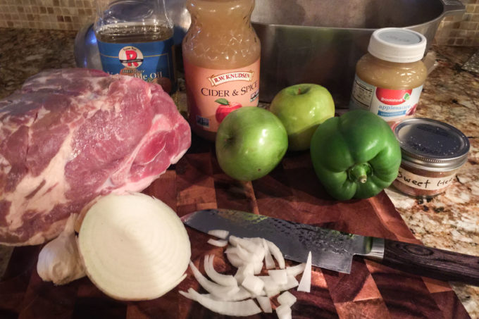 Apple pairs beautifully with pork.