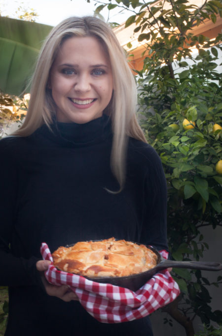 Holding Lo's Apple Pie The apple of my eye: my daughter Lo.