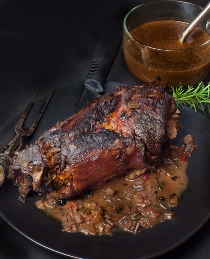 Braised Lamb Neck is fall-off-the-bone tender. (Photo credit: George Graham)