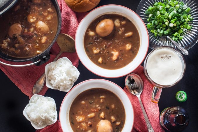 Thick and rich, this Shrimp and Egg Stew is a classic Cajun roots recipe. (All photos credit: George Graham)