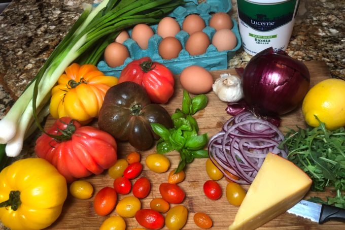 The secret is to layer the tart with fresh ingredients.