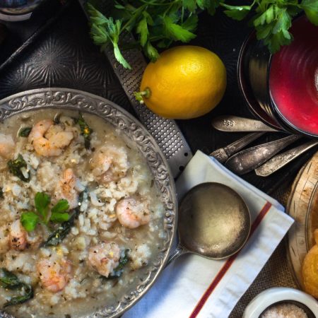 Creamy risotto with Louisiana shrimp is a lesson worth learning. (All photos credit: George Graham)
Creamy risotto with Louisiana shrimp is a lesson worth learning. (All photos credit: George Graham)
