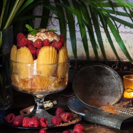 Layers of texture and flavor work together in this classic Raspberry Trifle dessert. (All photos credit: George Graham)