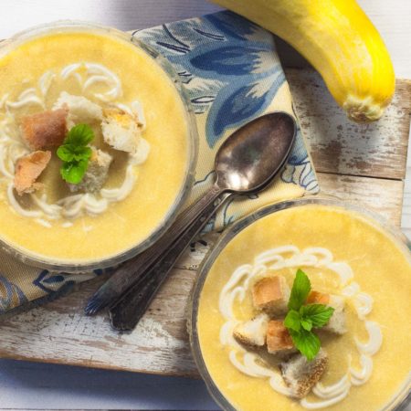 With just a kiss of spice, the bright vegetable flavors shine in the Summer Squash Soup. (All photos credit: George Graham)