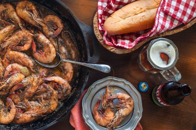 These BBQ Shrimp are bathed in butter and herbs. (All photos credit: George Graham)