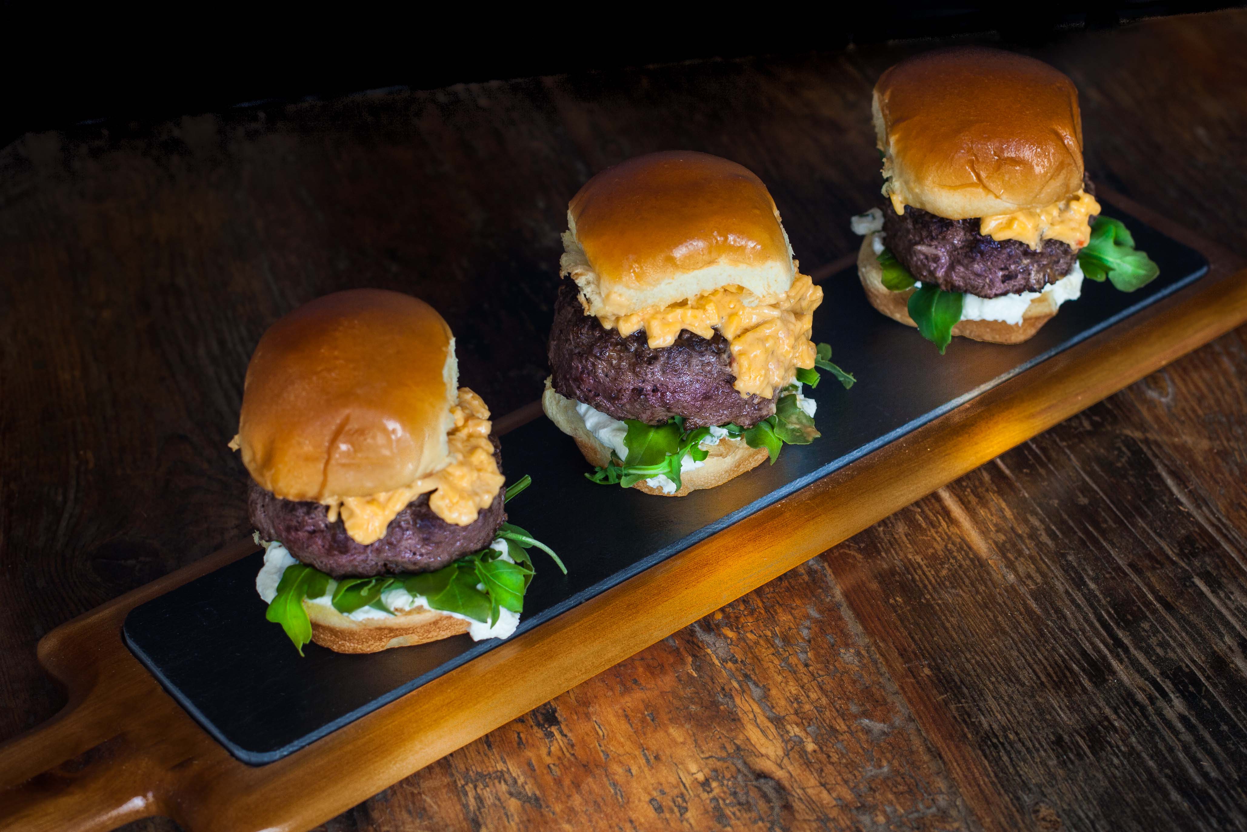 Wagyu Beef Slider On Brioche With Jalapeno Pimento Cheese Acadiana Table