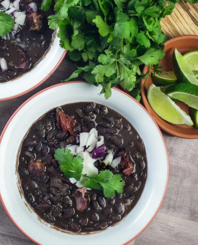 Spicy and creamy, this Black Bean Soup recipe is easy.