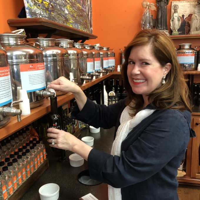 Catherine Parrino, olive oil impresario.