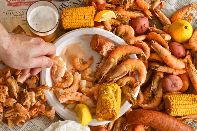 A well-seasoned boil is a showcase for fresh Gulf shrimp.