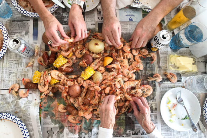 A spicy shrimp boil is one of the best ways to enjoy Louisiana shrimp. (Photo credit: George Graham)