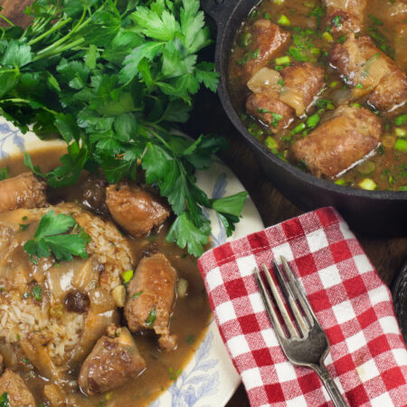 You'll love the dark, rich flavors of this rural Cajun dish. (All photos credit: George Graham)
