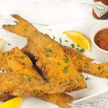 Fried golden brown, this bone-in catfish is a treat. (All photos credit: George Graham)