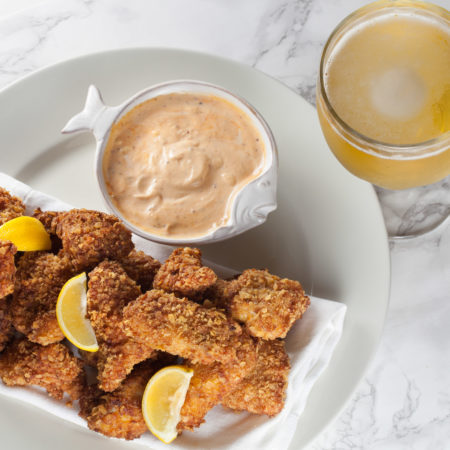 Crispy fried nuggets of catfish with a zesty dipping sauce is a "fryday" celebration in Acadiana. (All photos credit: George Graham)